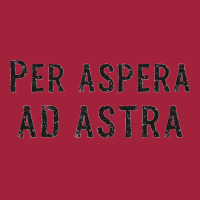 Per Aspera Ad Astra Inspirational Latin Quotes Motivational   Copy Basic T-shirt | Artistshot