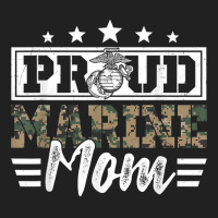 Proud Marine Military Veteran Mom Mama Mommy Mother's Day T Shirt Basic T-shirt | Artistshot