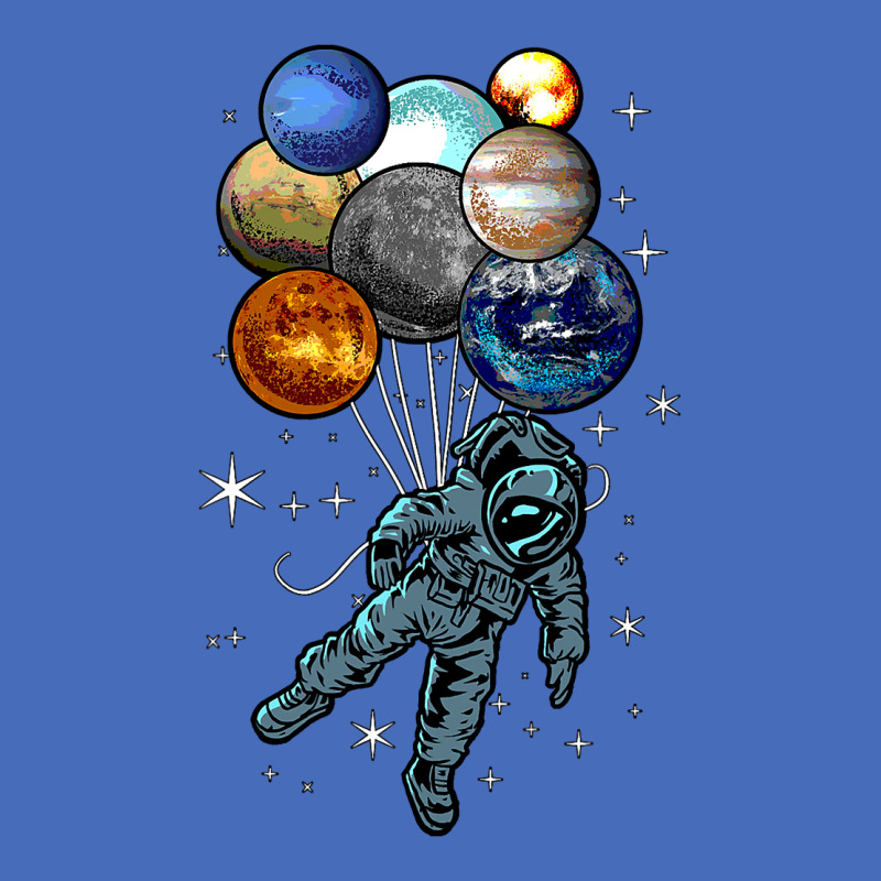 Astronaut Space Balloons Moon Mars Planets  Astronaut Basic T-shirt by AuturoMedero90 | Artistshot