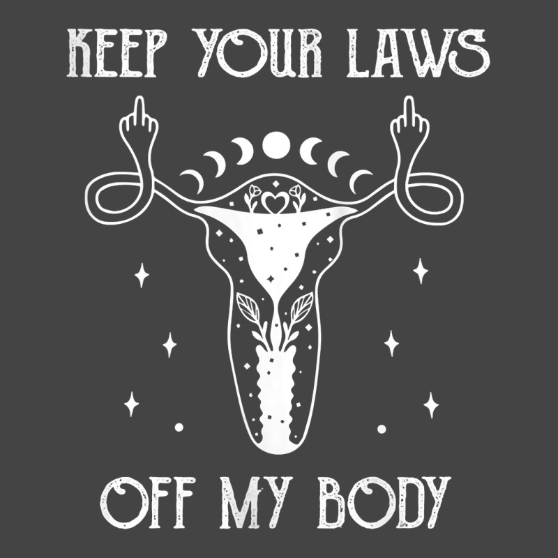 Womens Uterus Shirt Middle Finger Keep Your Laws Off My Body Tank Top Basic T-shirt | Artistshot