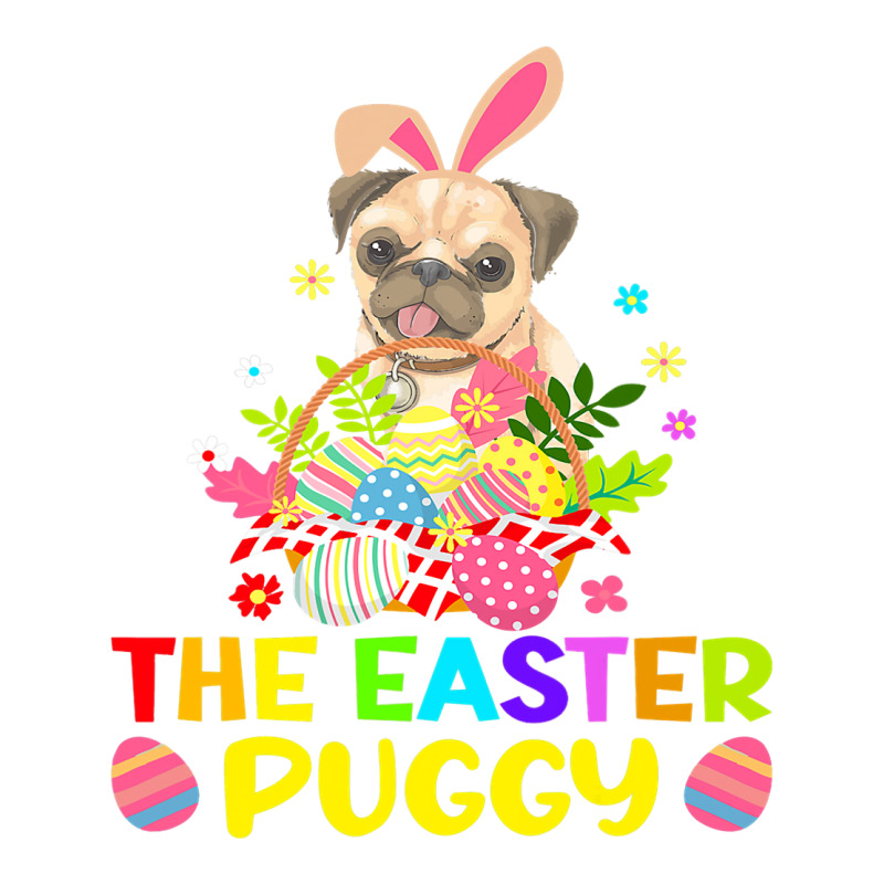 The Easter Puggy Funny Bunny Ears Pug Kids Gift Raglan Crop Top by AURRADILLARD | Artistshot