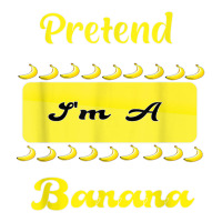 Pretend I'm A Banana Funny For Monkey Lovers Raglan Crop Top | Artistshot