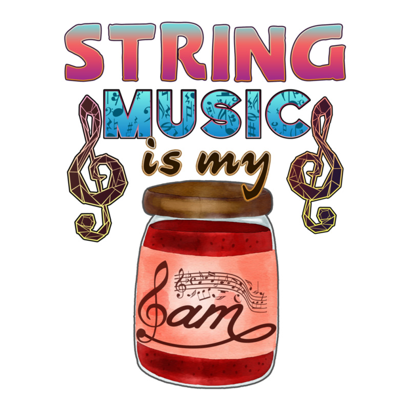 String Music Is My Jam Raglan Crop Top by JEFFREYHTHRASHER | Artistshot