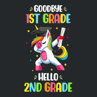 Goodbye 1st Grade Hello 2nd Grade Unicorn Girls Crewneck Sweatshirt | Artistshot