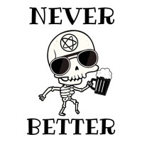 Limited Edition Never Better Skeleton, Never Better, Skeleton, Bones Raglan Crop Top | Artistshot