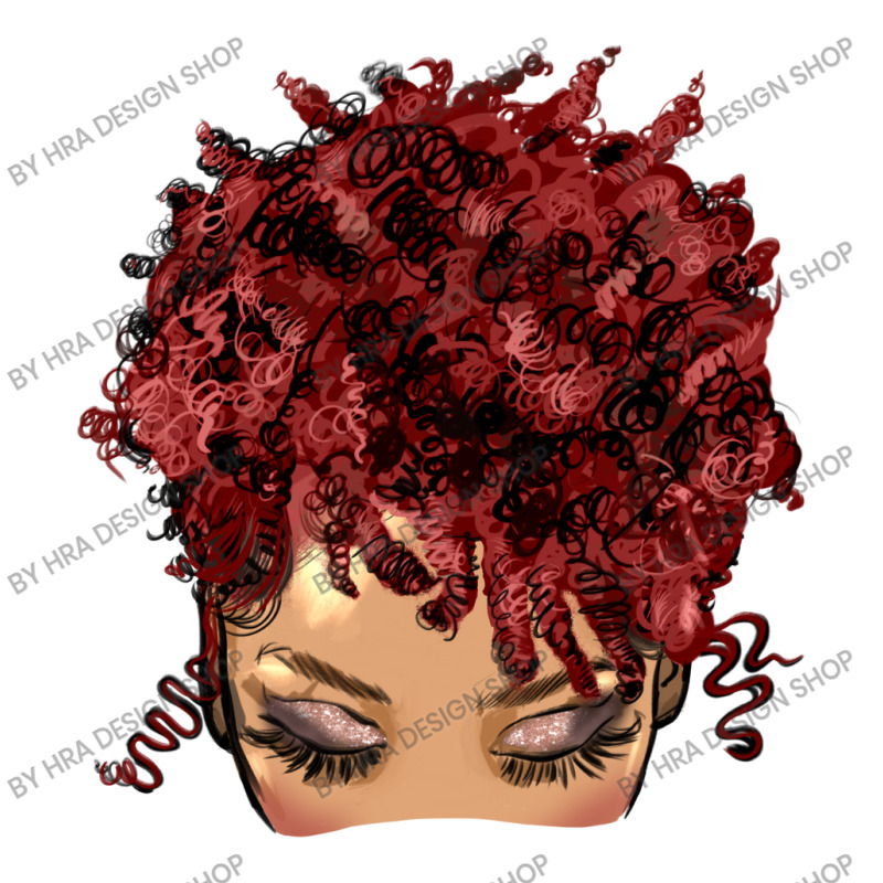 Afro Light Skin Red Hair Messy Bun Raglan Crop Top | Artistshot