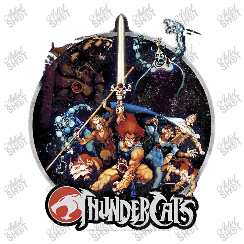 Thundercats Group Shot Vintage Circle Raglan Crop Top by home12 | Artistshot