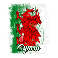 Wales Dragon National Symbol With The Welsh Flag C Raglan Crop Top | Artistshot