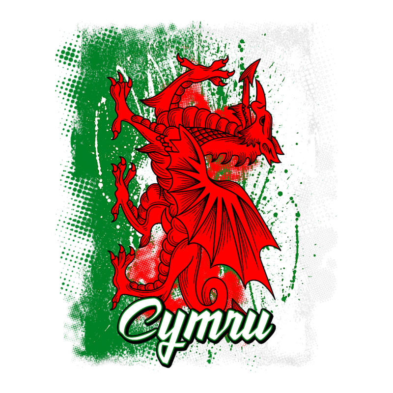 Wales Dragon National Symbol With The Welsh Flag C Raglan Crop Top by whoretacarpal | Artistshot