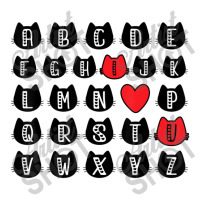 Mens Alphabet Abc I Love You Cat Lover Valentines Raglan Crop Top | Artistshot