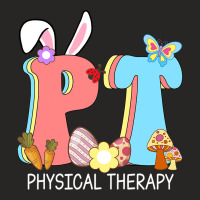 Groovy Pt Physical Therapy Happy Easter Bunny Cost Ladies Fitted T-shirt | Artistshot