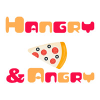 Hangry And Angry Pizza Funny S 1 Raglan Crop Top | Artistshot