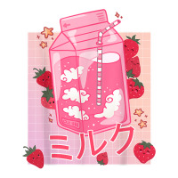 Japanese Pastel Soft Grunge Kawaii Strawberry Milk Raglan Crop Top | Artistshot