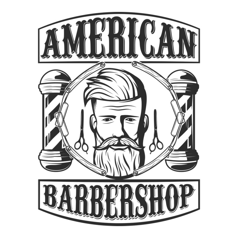 American Barbershop Raglan Crop Top | Artistshot