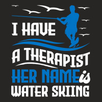 I Have A Therapist Jer Name Water Skiing Summer Sp Ladies Fitted T-shirt | Artistshot