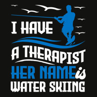 I Have A Therapist Jer Name Water Skiing Summer Sp Scorecard Crop Tee | Artistshot