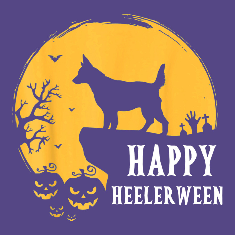 Australian Cattle Dog Full Moon Red Blue Heeler Halloween Basic T-shirt by Newest | Artistshot