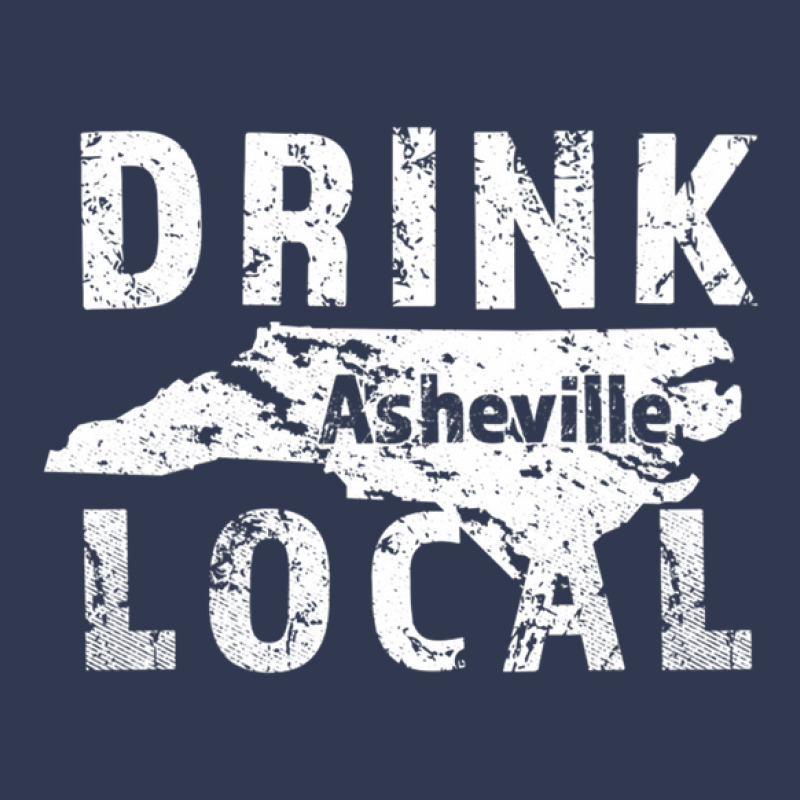 Distressed Drink Local Asheville Nc Basic T-shirt | Artistshot