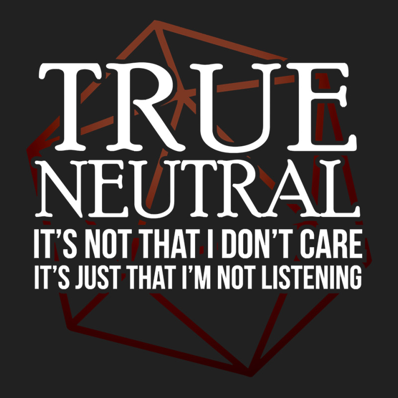 True Neutral Character Alignment Basic T-shirt | Artistshot