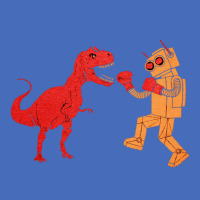 Dinosaur Vs Robot, Dinosaur Vs Robot Art, Dinosaur Vs Robot Vintage, D Basic T-shirt | Artistshot