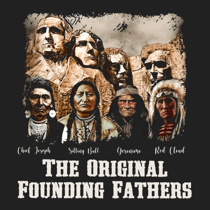 Native Mount Rushmore, Original Founding Fathers, David Behrens Tie Dy Basic T-shirt | Artistshot