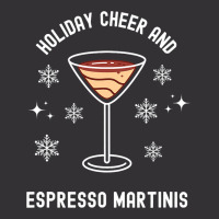 Holiday Cheer And Espresso Martinis Cocktail Booze Vintage Hoodie | Artistshot