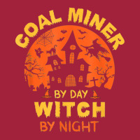 Coal Miner By Day Witch By Night Funny Halloween Basic Youth T-shirt | Artistshot