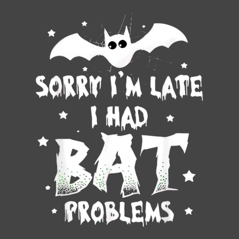 Funny Im Late For Bat Problems Horror Halloween Vampire Bat Basic Youth T-shirt by Newshirt | Artistshot