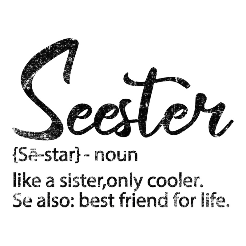 Seester Definition Funny Sister Best Friend For Li Raglan Crop Top by kolovafacee | Artistshot