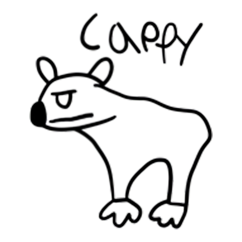 Cappy, The Angry Capybara T Shirt Raglan Crop Top by scrabeck | Artistshot