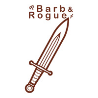 Cartoon Barb & Rogue Bastard Sword Outline Raglan Crop Top | Artistshot