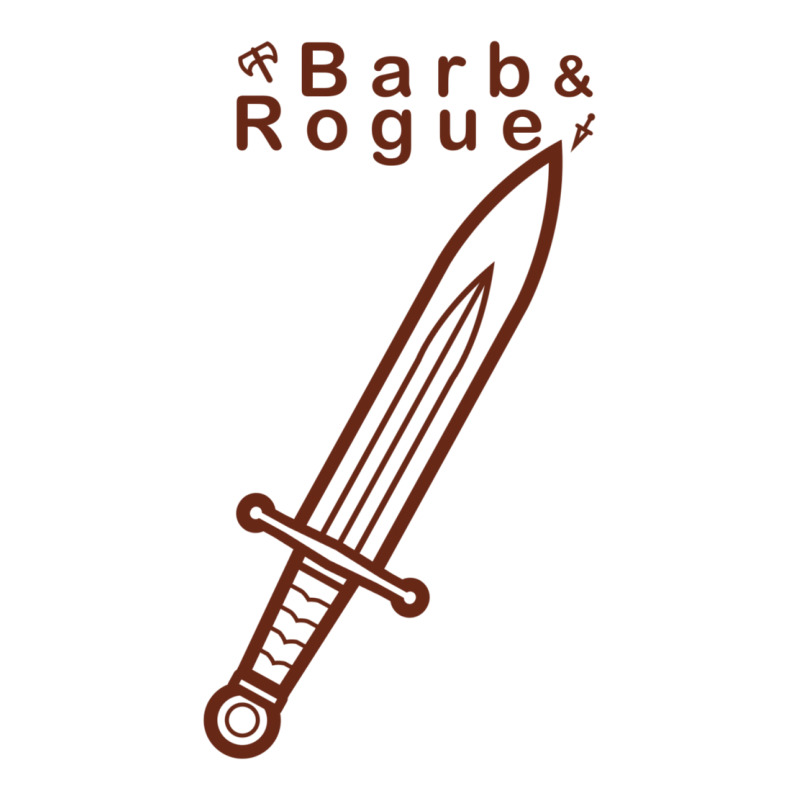 Cartoon Barb & Rogue Bastard Sword Outline Raglan Crop Top by hoferthalerw | Artistshot