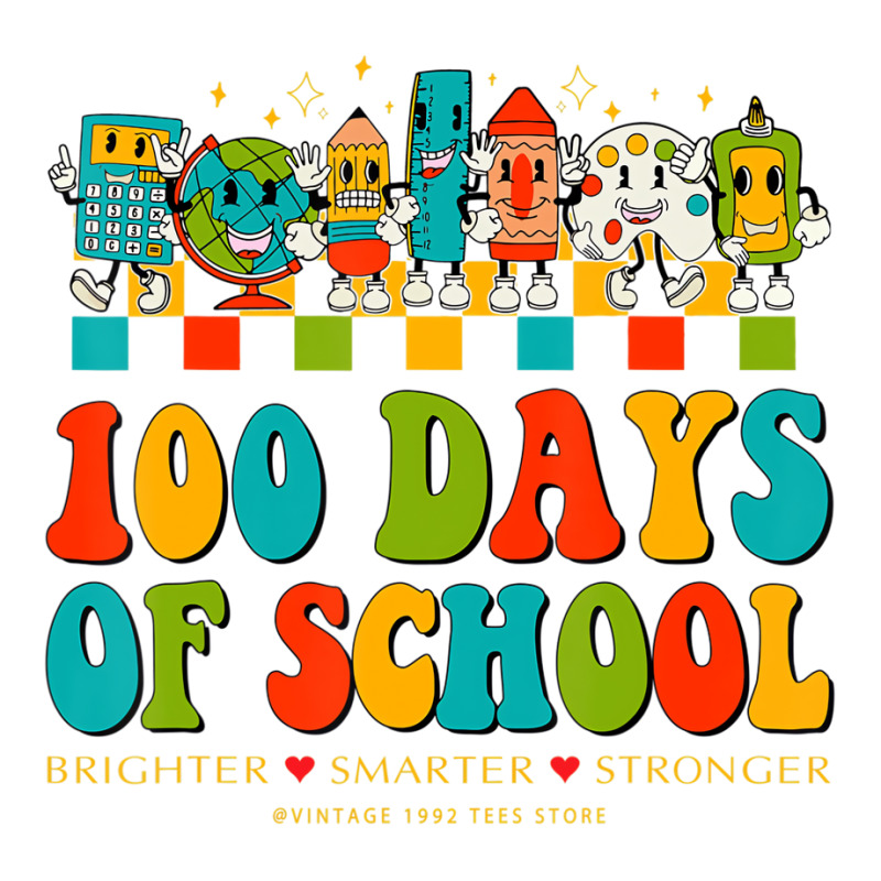 Happy 100th Day Of School Teachers Brighter Smarte Raglan Crop Top by mauthe | Artistshot