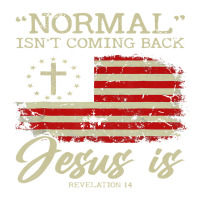 Normal Isnt Coming Back But Jesus Is Revelation 14 Raglan Crop Top | Artistshot