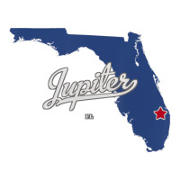 Jupiter Florida Fl Map T Shirt Raglan Crop Top | Artistshot