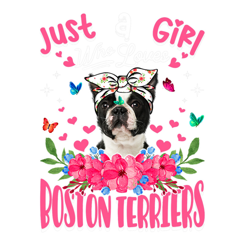 Cute Dog Lover Just A Girl Who Loves Boston Terrie Raglan Crop Top by spreesgomez | Artistshot