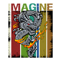 Imagine Fantastic Dragon Vintage Cool Art Raglan Crop Top | Artistshot