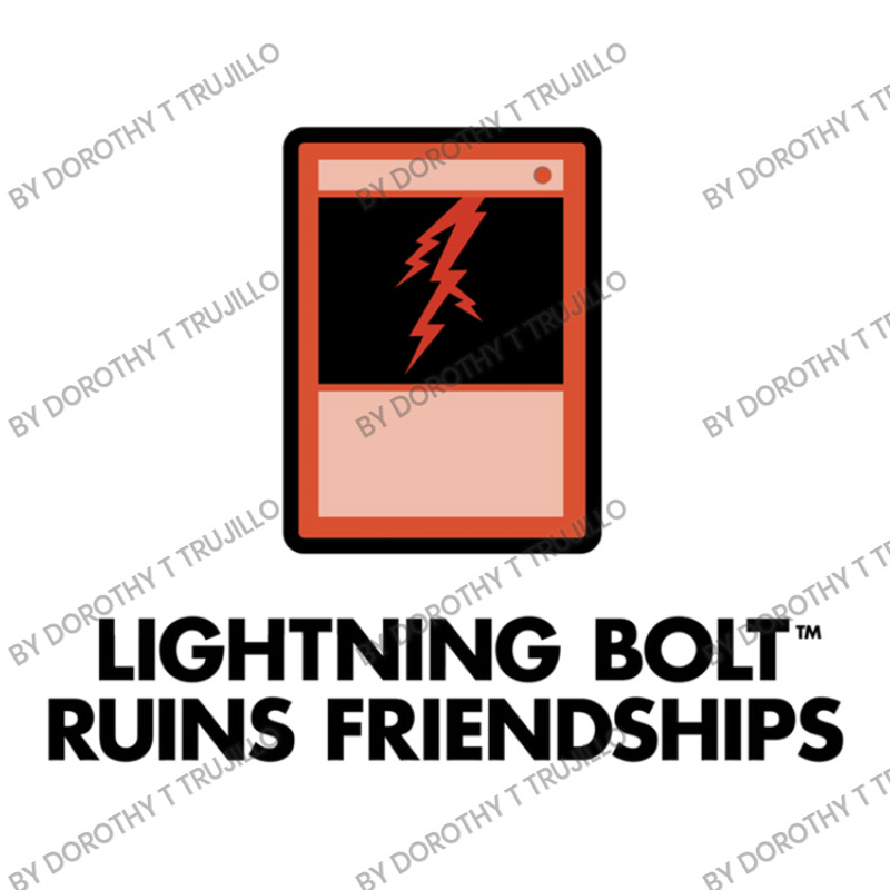 Lightning Bolt Ruins Friendships Raglan Crop Top by Dorothy T Trujillo | Artistshot