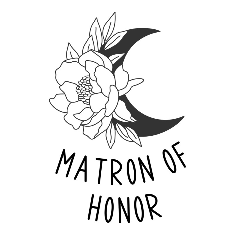 Matron Of Honor Boho Crescent Moon With Rose Desig Raglan Crop Top by oskenhebaap | Artistshot