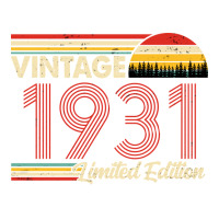 Vintage 1931 Birthday  Limited Edition 1931 Birthd Raglan Crop Top | Artistshot