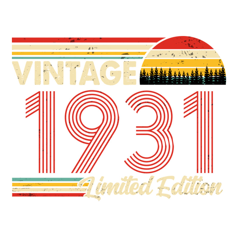 Vintage 1931 Birthday  Limited Edition 1931 Birthd Raglan Crop Top by pengixiusam | Artistshot