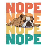 English Bulldog English Bulldog Nope Summer Raglan Crop Top | Artistshot