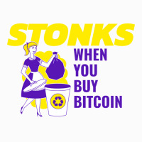 Stonks When You Buy Bitcoin Travel Raglan Crop Top | Artistshot