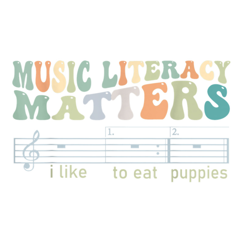 Music Literacy Matters I Like To Eat Puppies T Shi Raglan Crop Top by JohannaRaeBrown | Artistshot