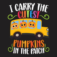 I Carry The Cutest Pumpkins Thanksgiving School Bu T-shirt | Artistshot