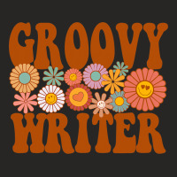 Groovy Writer Design For Author Journalist Funny Q Ladies Fitted T-shirt | Artistshot