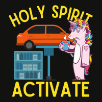 Holy Spirit Activate Mechanic Fun Unicorn Coffee Scorecard Crop Tee | Artistshot