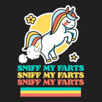 Funny Sniff My Farts Cute Attitude Farting Unicorn T-shirt | Artistshot