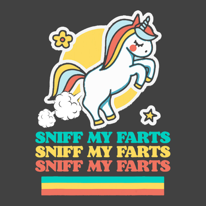 Funny Sniff My Farts Cute Attitude Farting Unicorn Vintage T-shirt | Artistshot