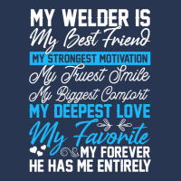 Funny Welding Design For A Welder Wife Girlfriend  Men Denim Jacket | Artistshot